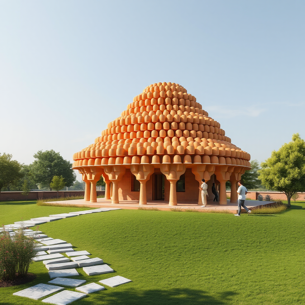 BIM for Sustainable Architecture: Modeling Wallmakers’ Kulhad Pavilion from 18,000 Recycled Terracotta Cups
